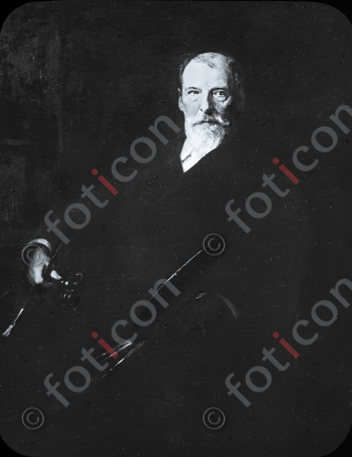 Portrait von Oswald Achenbach ; Portrait of Oswald Achenbach (foticon-simon-340-011-sw.jpg)